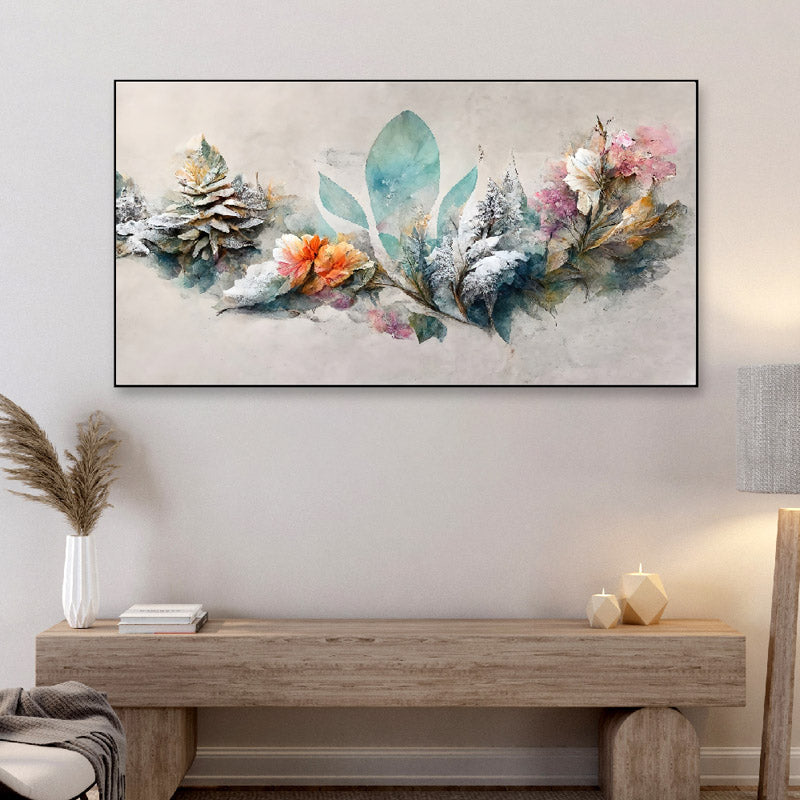 Flora Garland Canvas Wall Painting