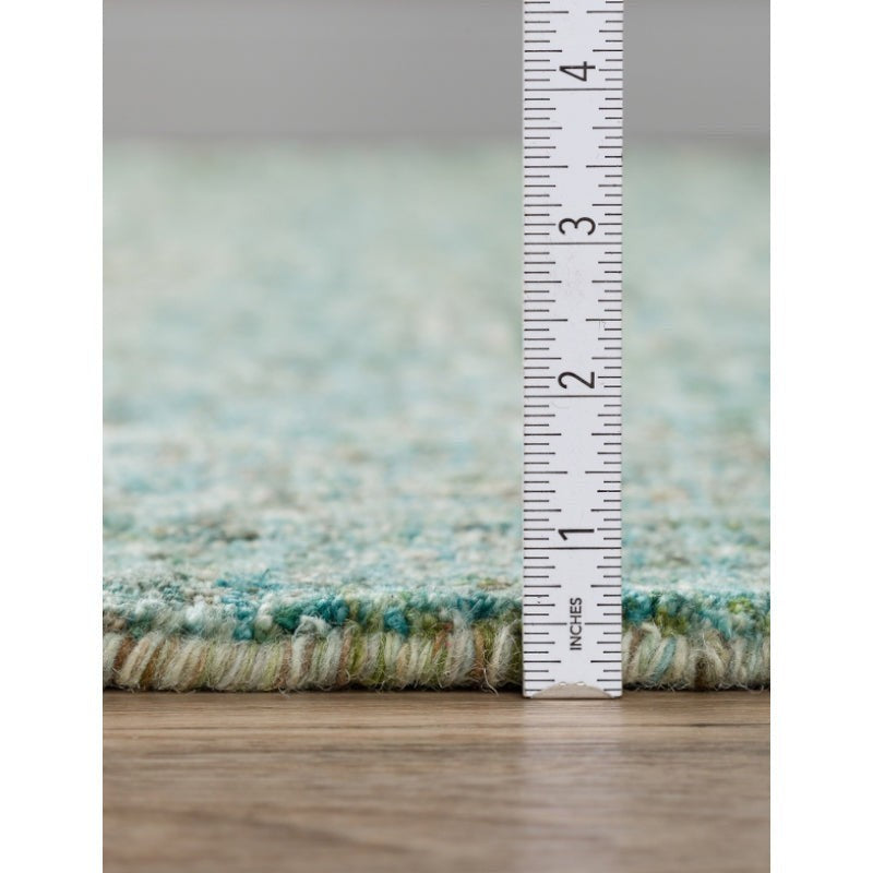 Handloom Hand Tufted Harmony Wool Rug - Sea Green media 9