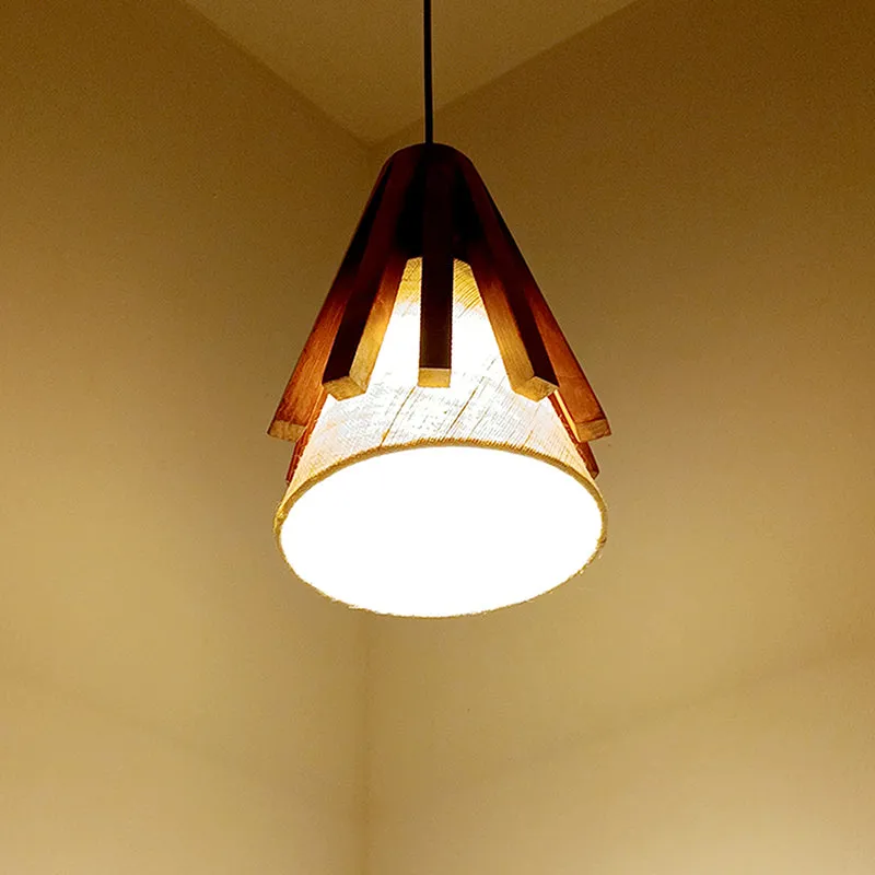 Liora Single Wooden Ceiling Lamp media 4