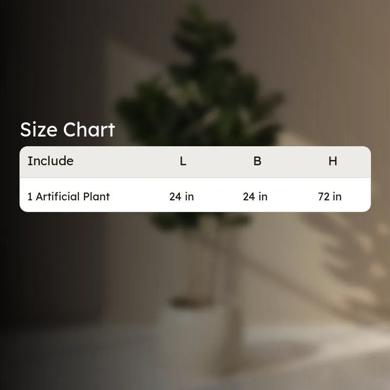 Faux Lush Fiddle Leaf Fig Plant With Black Plastic Pot - 6 Feet media 6