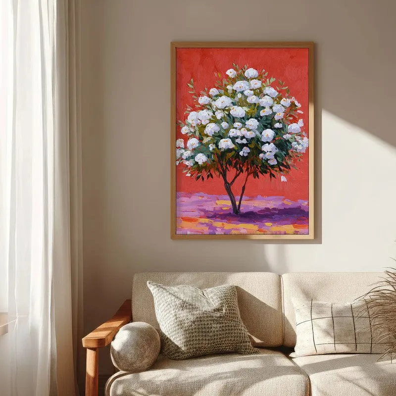 The Silent Orchard Canvas Wall Painting - Brown Frame media 6