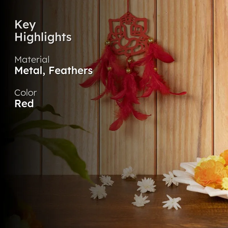 Vinayaka Boon Dreamcatcher - Red media 2