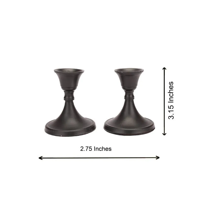 Gale Candle Holder (Black) - Set Of Two media 5