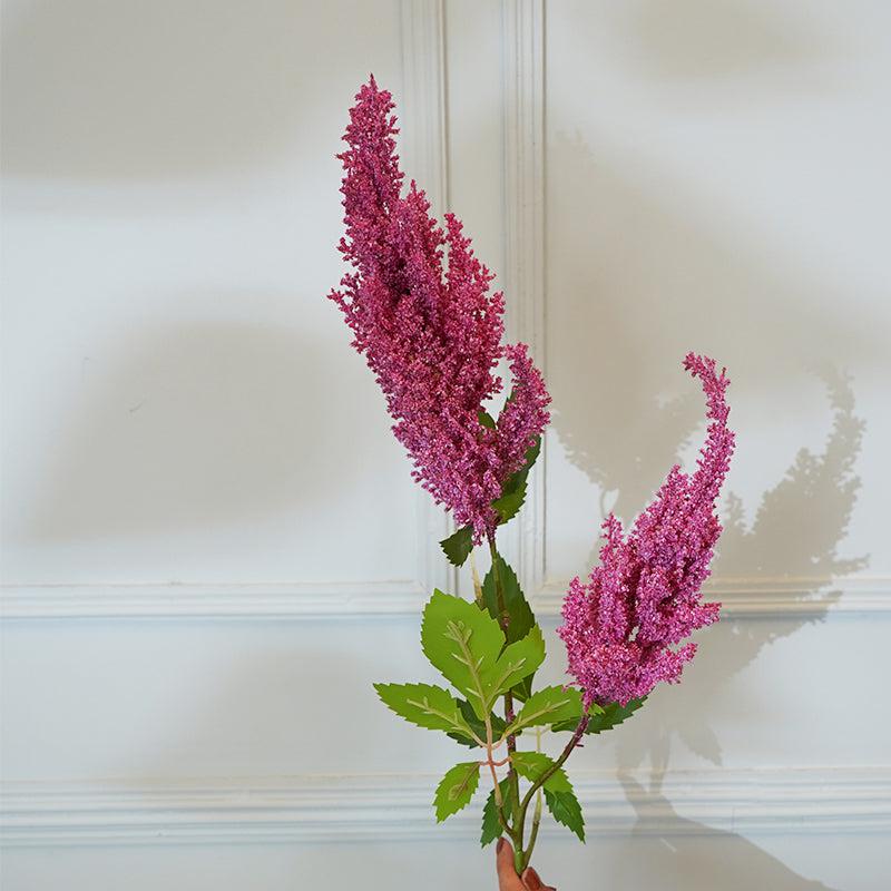 Faux Millet Grass Flower Stick (Pink) - 33 CM media 4