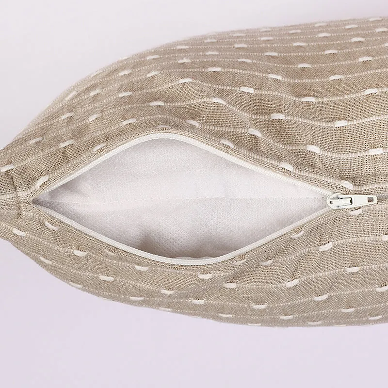 Chloris Cotton Cushion Cover (Beige) - Set Of Two media 5