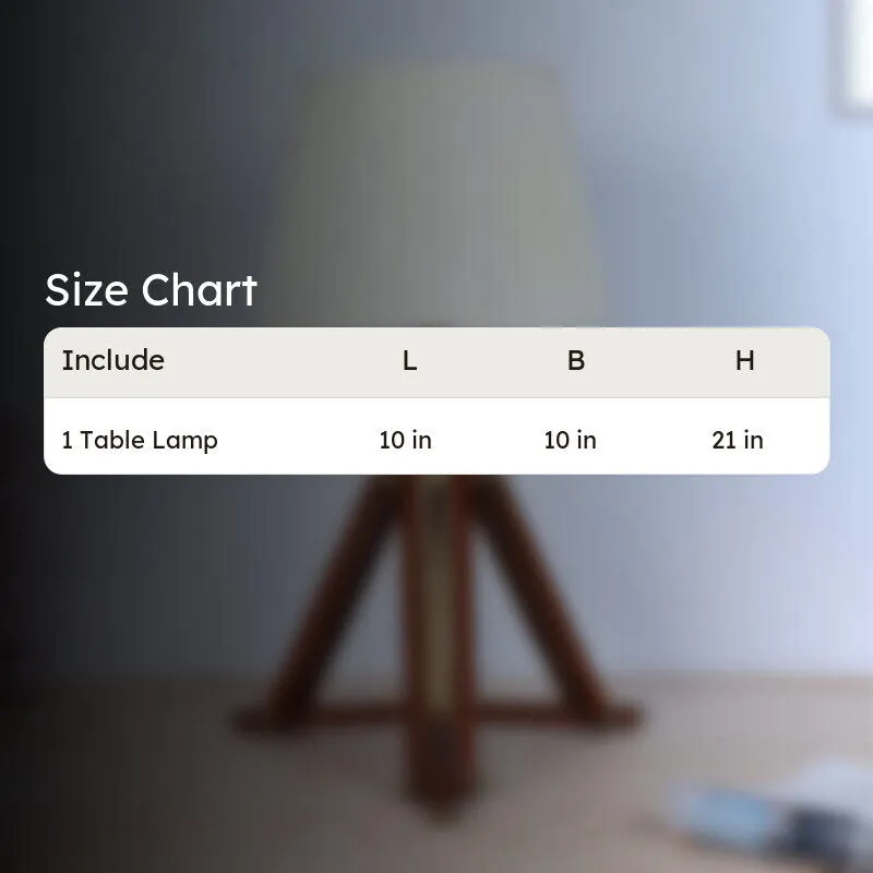 Gujo Pleated Tripod Mango Wood Table Lamp - White,Brown media 6