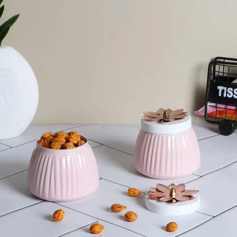 Hewei Flora Jar (Light Pink) - Set Of Two media 1