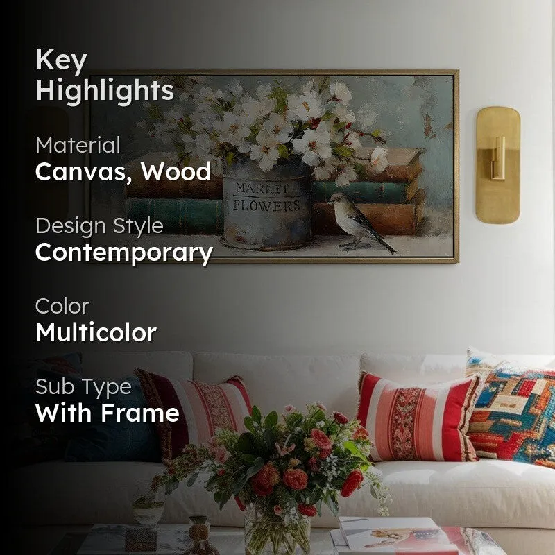 Storybook Canvas Wall Painting With Frame media 2
