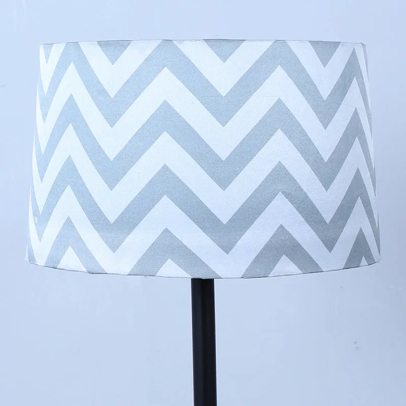 Chevron Light Printed Metal Floor Lamp media 4