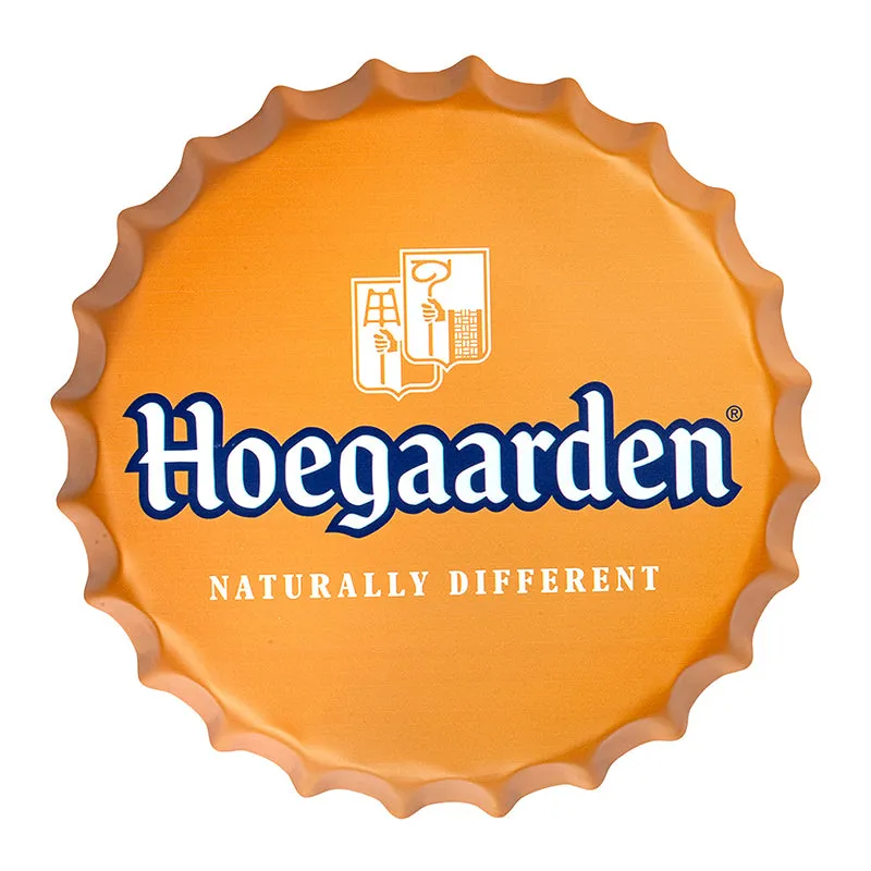 Hoegaarden Beer Bottle Cap Metal Wall Accent - 5