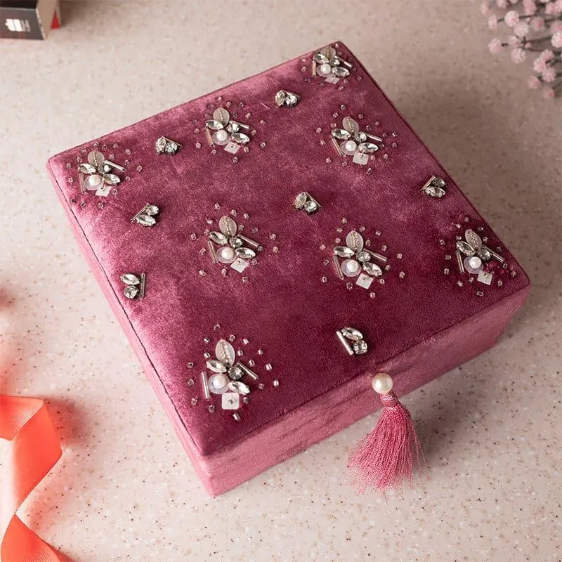 Karsova Luxurious Velvet Storage Organizer Box media 1