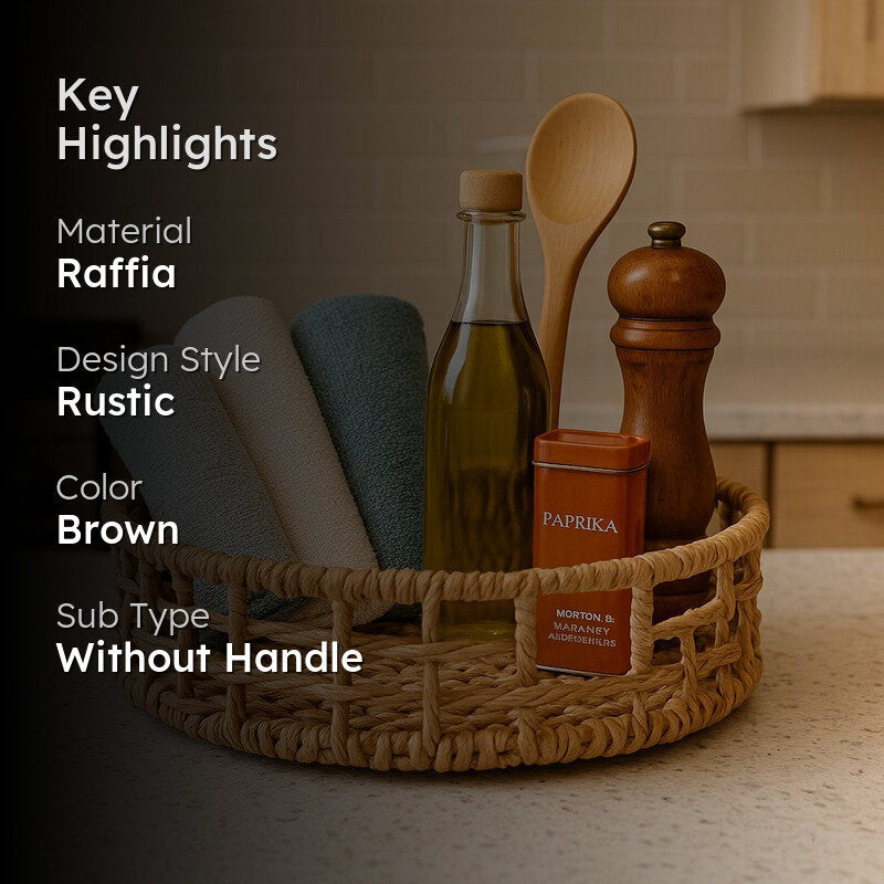 MeadowRaffia Storage Basket media 2