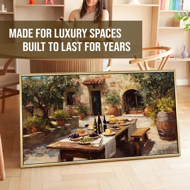 Convivio Canvas Wall Painting With Frame media 5
