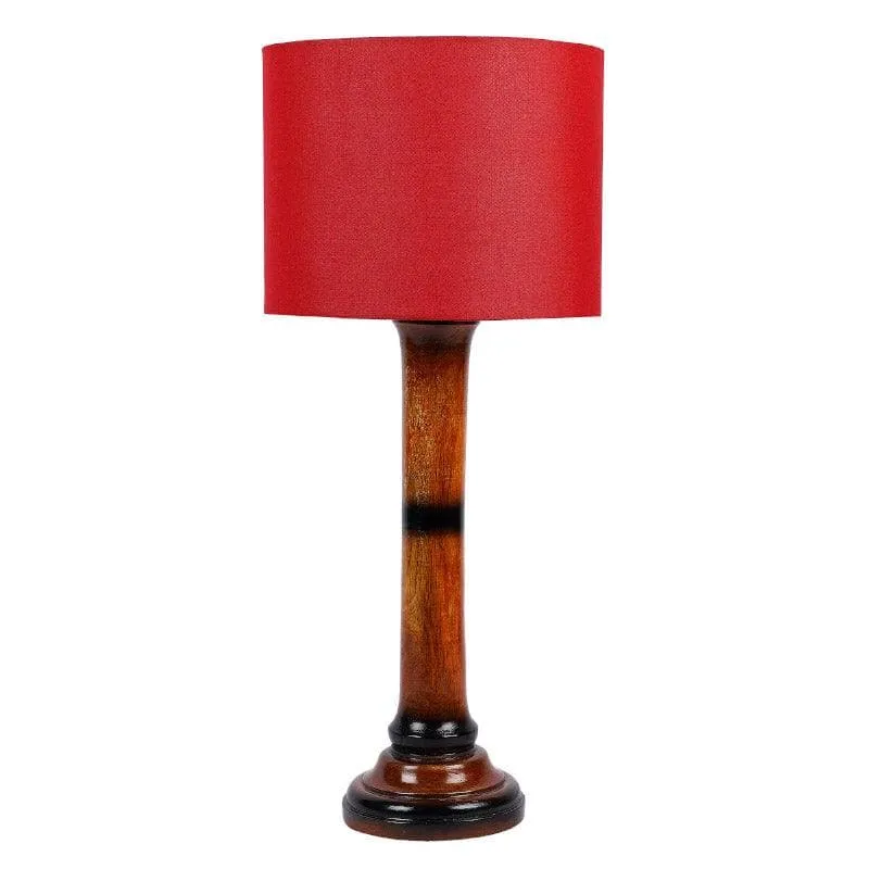 Rosa Nao Fabric Table Lamp - Red,Brown media 5