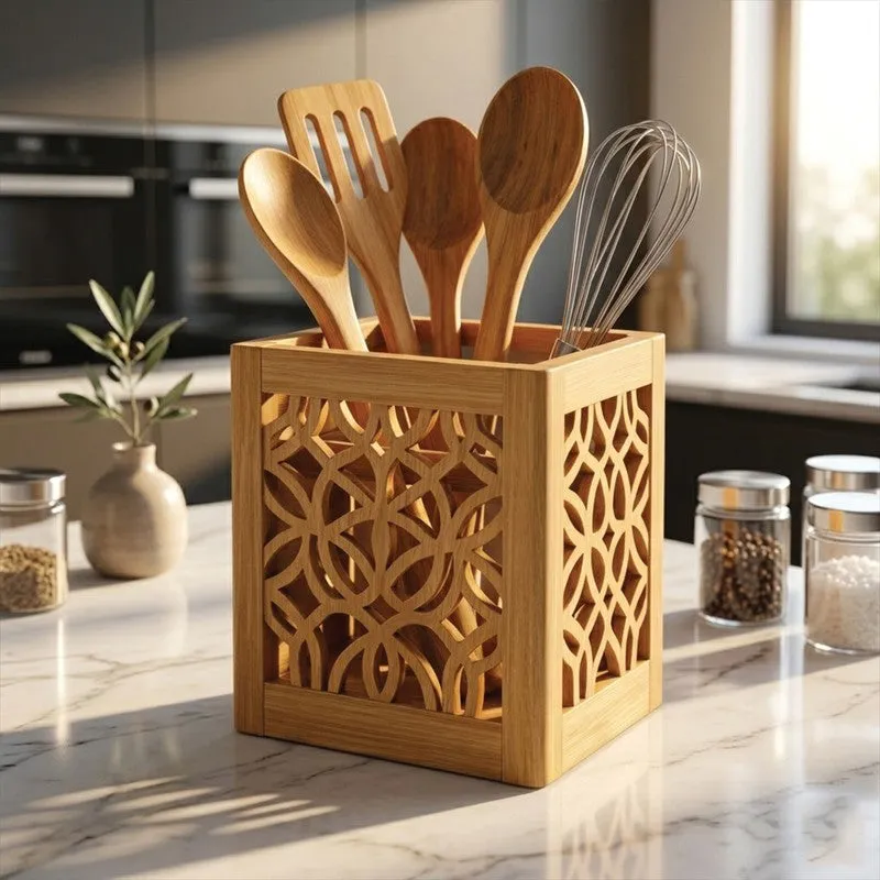 Savor Line MDF Rustic Cutlery Cutlery Stand media 5