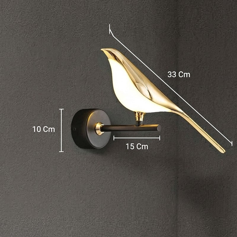 Perched Glow Acrylic & Metal Wall Lamp media 7