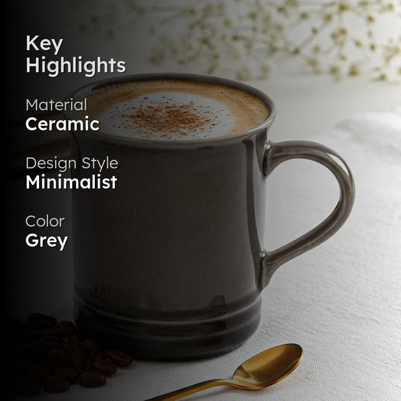 Brew Ceramic Coffee Mug (450 mL) - Grey media 2