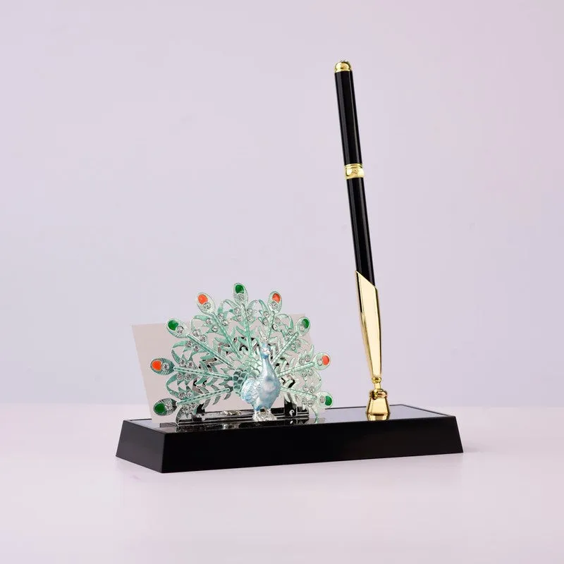 Dark Gleam Silver Plated Mild Steel Pen Stand media 3