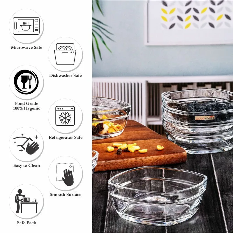 Glass Snack Bowls (300 mL Each) - Set Of Six media 5