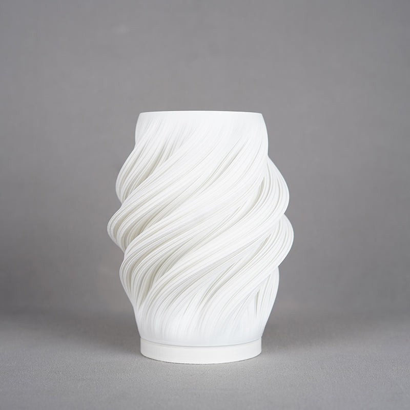 Earth Luxe 3D Printed Table Lamp - White media 5