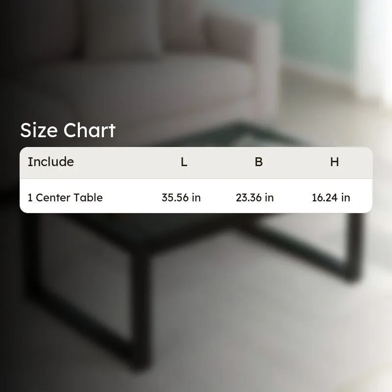 Yynex Sheesham Wooden Center Table - Black media 9