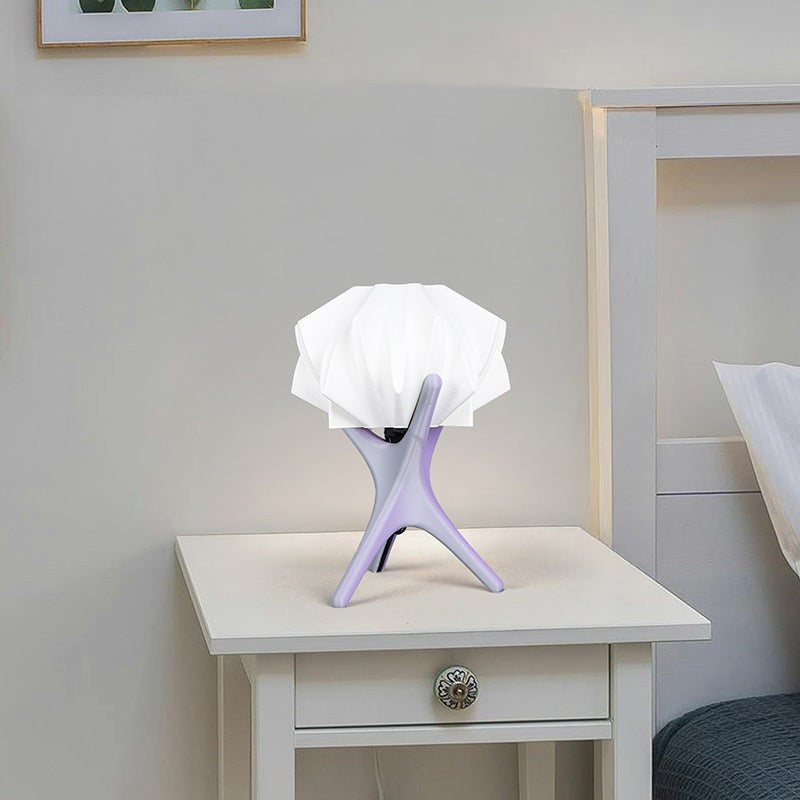 Bio Rayne 3D Printed Table Lamp - White,Olive Green media 4