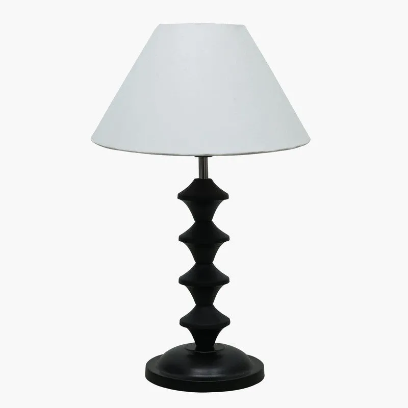 Wobble Bobble Fabric Table Lamp - White,Black media 3