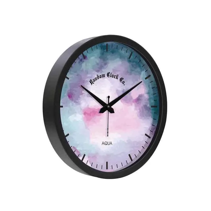 Watercolors Wall Clock - Purple media 4