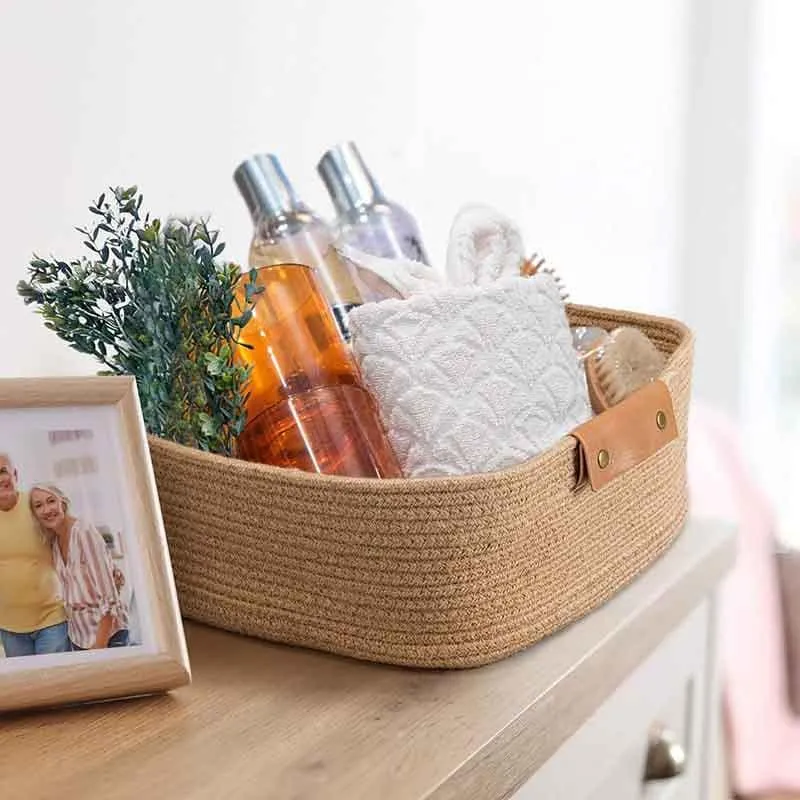 Cappucino Jute Storage Basket - Brown media 3