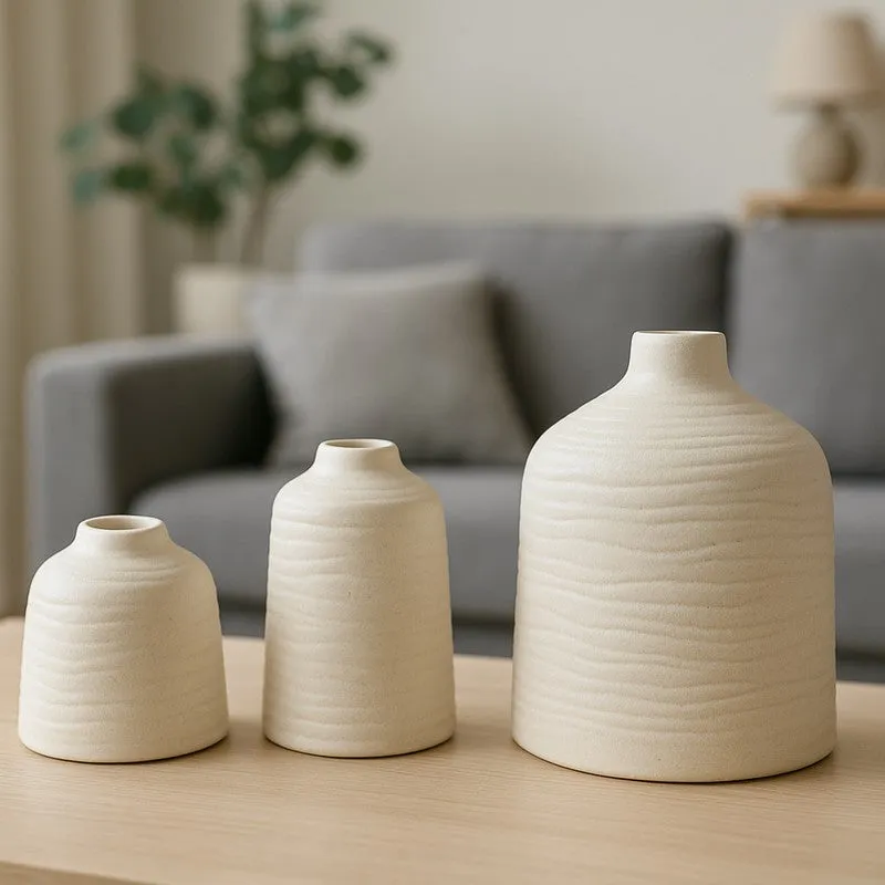 Veloura Ceramic Vase - Set of Three media 4