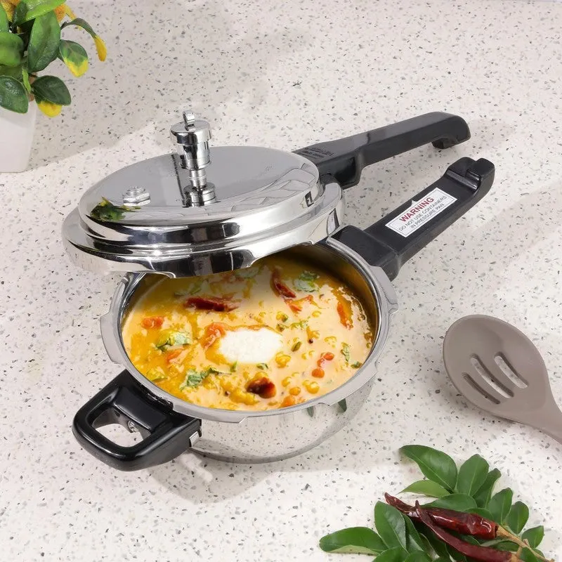 Vinod Auren Pressure Cooker Stainless Steel - 2000 mL/8 Inches media 3