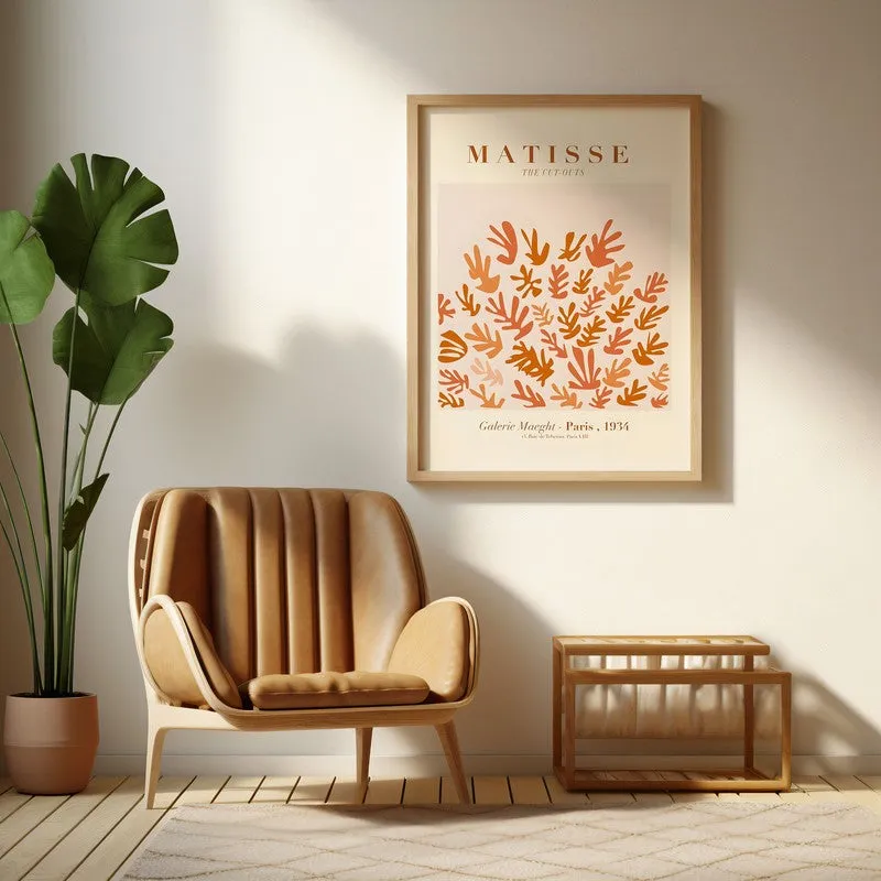 Botanical Rhythm Canvas Wall Painting With Brown Frame media 6