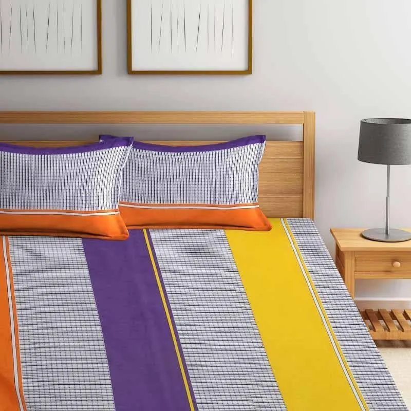 Pin Stripe Affair Bedsheet - 150 GSM media 1