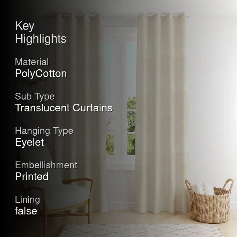 Zephyr Jacquard Single Curtain (White) media 2