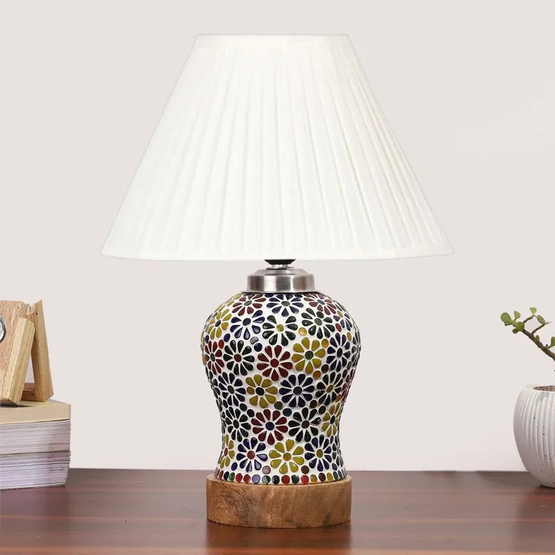Aurelia Pleatra Wooden Table Lamp - Multicolor media 4