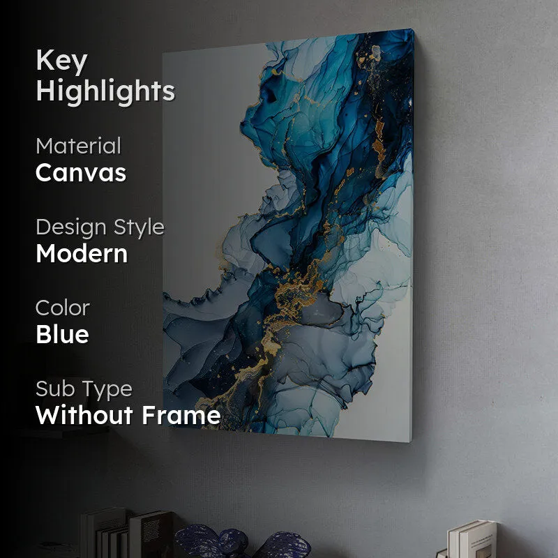 Swirling Gold Wall Painting media 2