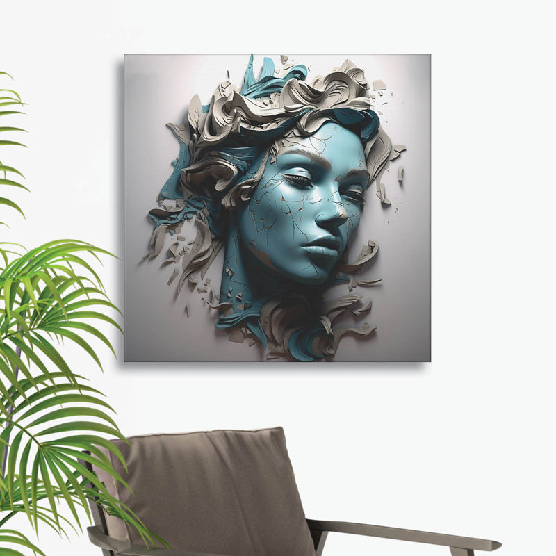 Fading Facade Canvas Wall Painting