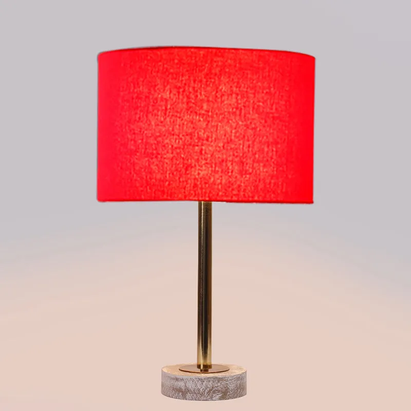 Cotin I Rodin Wooden Table Lamp - Red,Gold,White media 5
