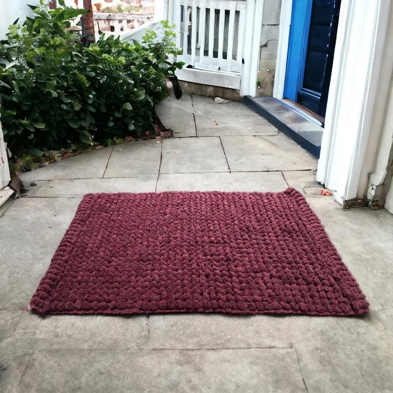 Melca Bathmat - Maroon media 1