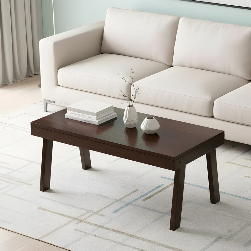Xavro Sheesham Wooden Center Table - Brown