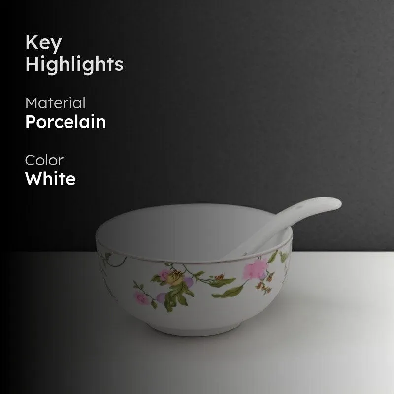 Monsson Lily Soup Bowl - Twelve Piece Set media 2