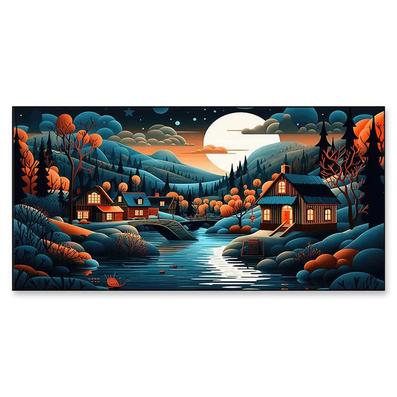 The Cloud Land Wall Painting With Frame media 4