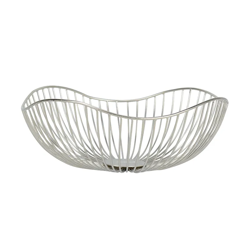 Ruflo Iron Fruit Basket - Silver media 3