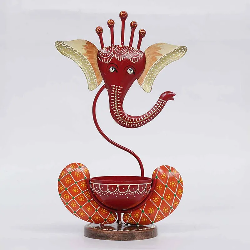 Ganesha Form Tea Light Holder media 5