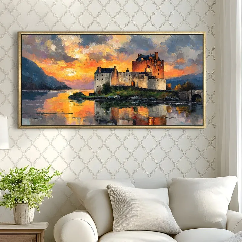 Ancient Walls Canvas Wall Painting With Frame media 4