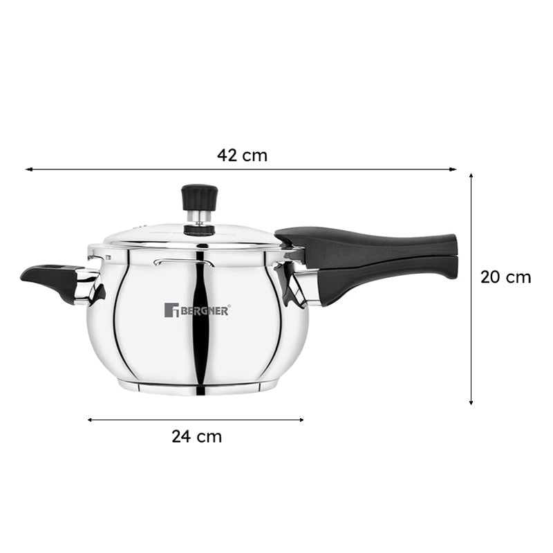 Bergner Induction Safe Pressure Cooker - 5500 ml/20 Inches media 8