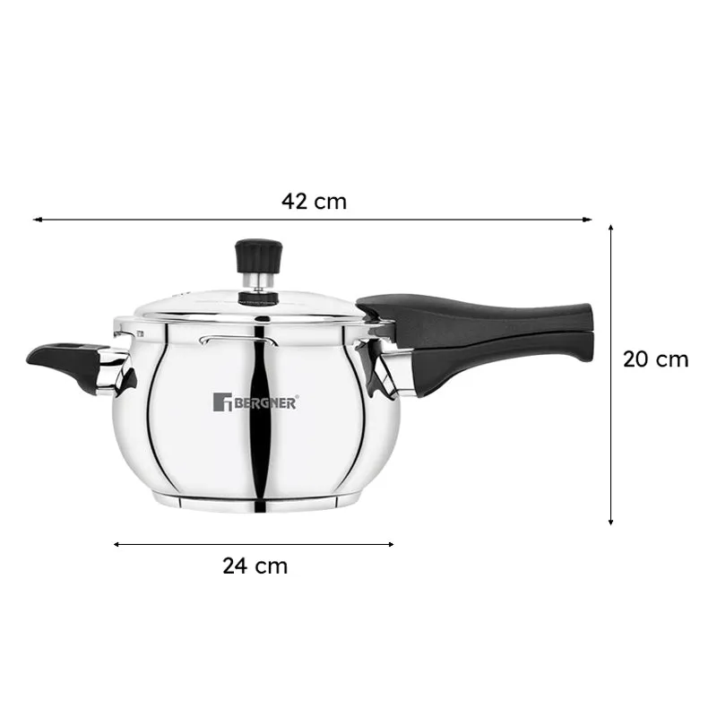 Bergner Induction Safe Pressure Cooker - 5500 ml/20 Inches media 8
