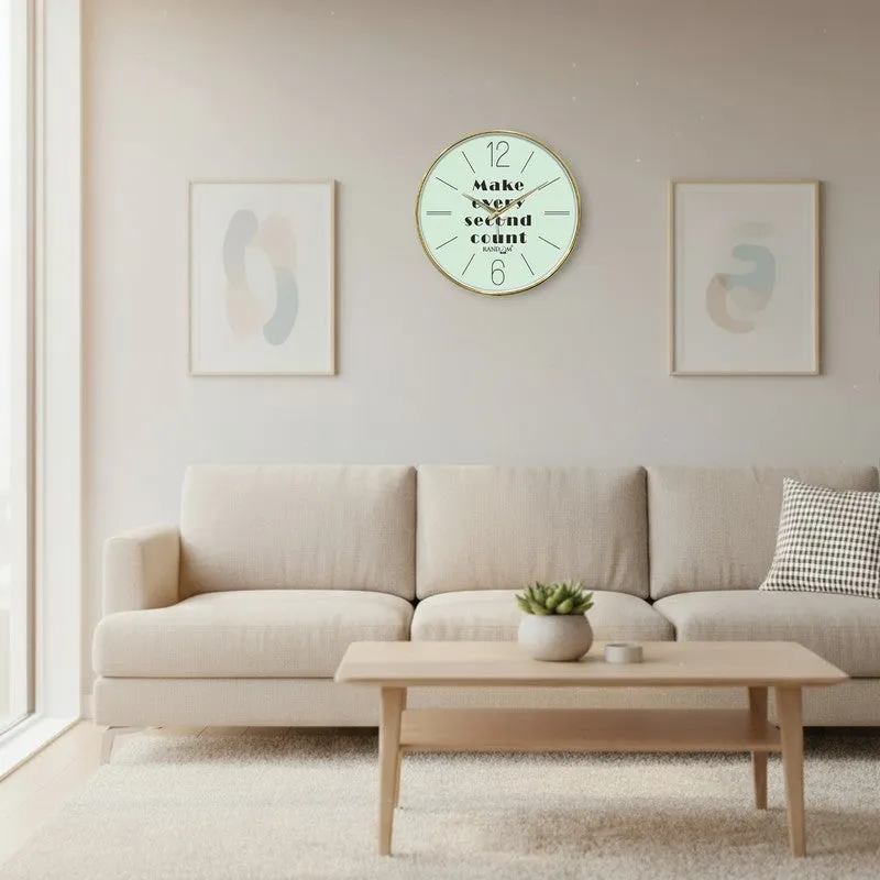 Moment Value Round Analog Wall Clock - Green media 4