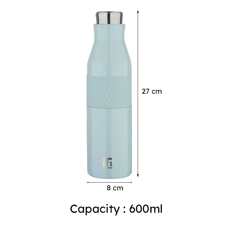 Bergner Walking Grip And Go Thermosteel Hot And Cold Bottle (Blue) - 600 mL media 7