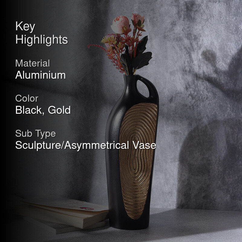 Dali Aluminium Vase - Gold media 2